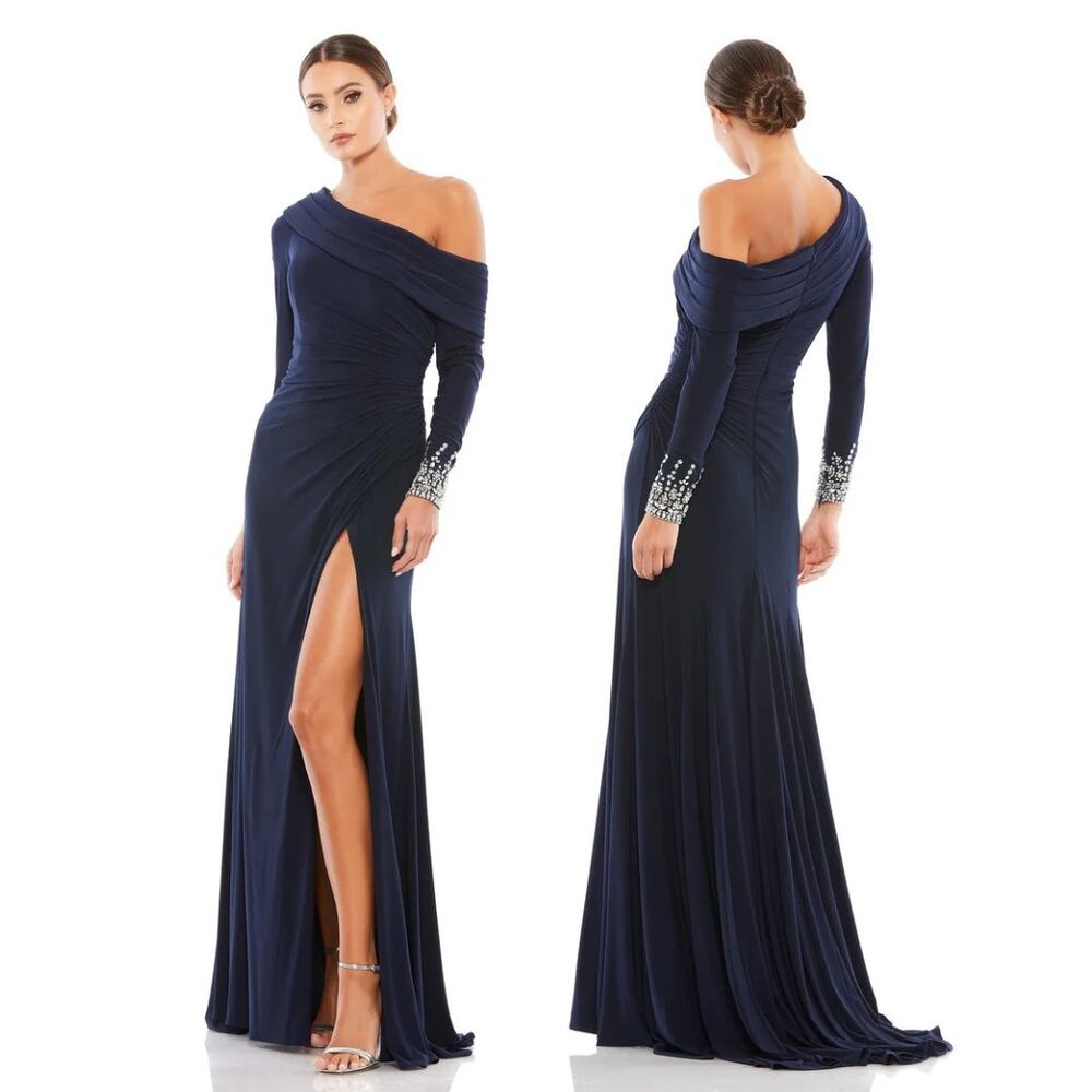 Mac Duggal 12231 Gown Jewel Beaded Party Cocktail Gala NYE Formal Prom Evening 4